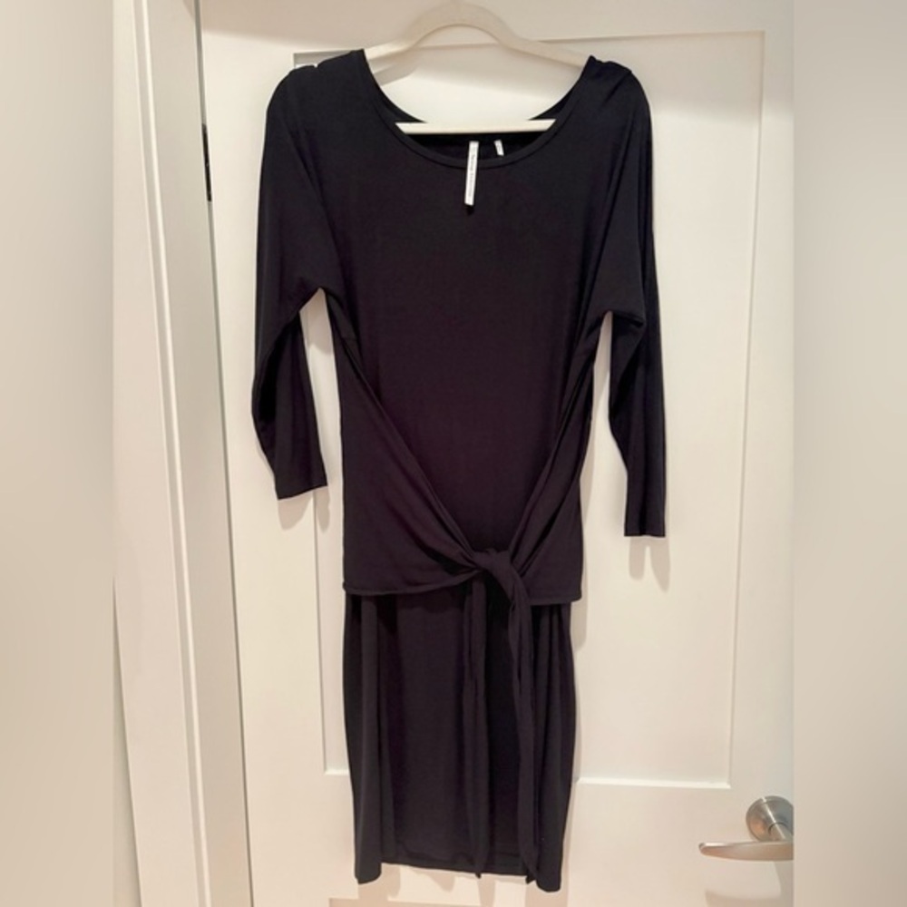 The Group by Babaton Friedan Dress office chic viscose long sleeve midi dress M